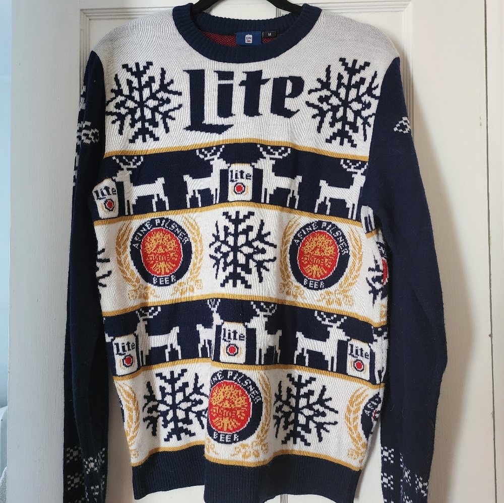Miller Lite Christmas Sweater